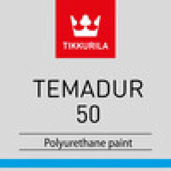 Tikkurila Temadur 50 полиуретановая краска, полуглянцевая  по металлу