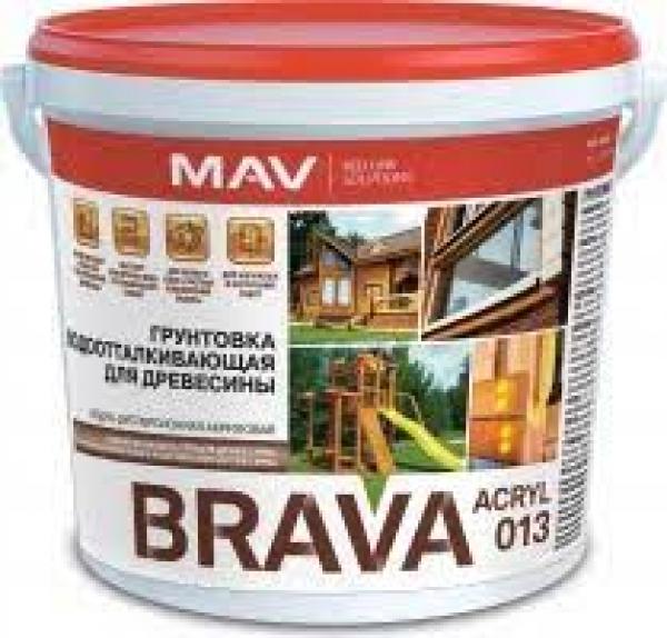 BRAVA ACRIL 013 эластичный грунт-пропитка для торцов бревен