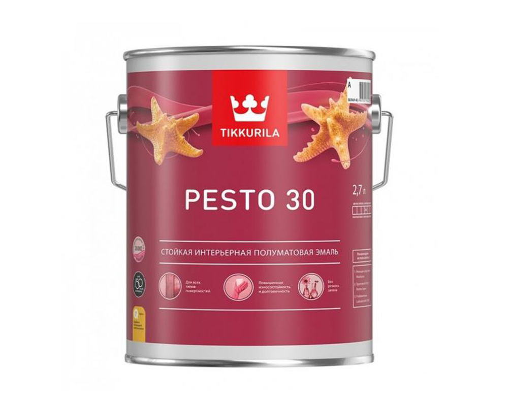 Tikkurila Pesto 30 суперстойкая универсальная эмаль п/мат